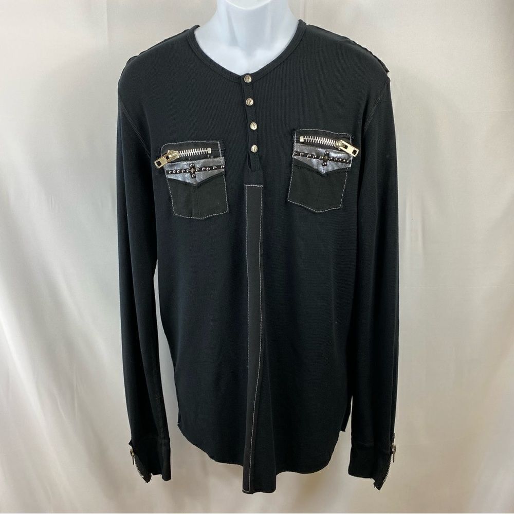 The Saints Sinphony one of a kind Henley style shirt XL EUC gently worn